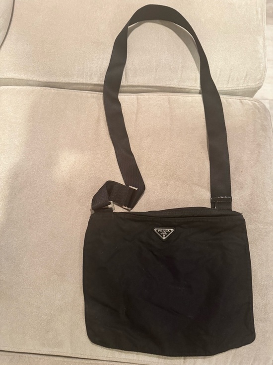 Prada Handbags - Prada Black Nylon Crossbody Bag vintage